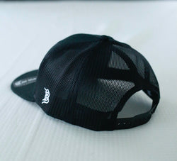 Dynamic Card Collectors Trucker Hat Snapback Black w/ Black Logo