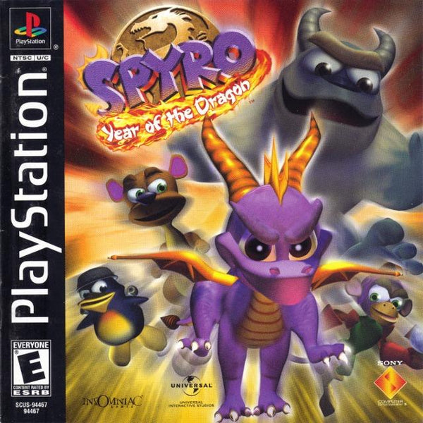 Spyro Year of the Dragon for Playstation