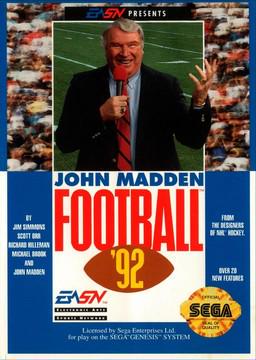 John Madden Football '92 for Sega Genesis