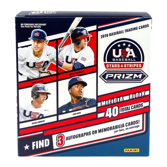 2026 Panini USA Stars & Stripes Prizm Baseball Mega
