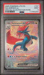 Salamence Ex #187 2025 Pokemon Jtg En-Journey Together PSA 9 SIR