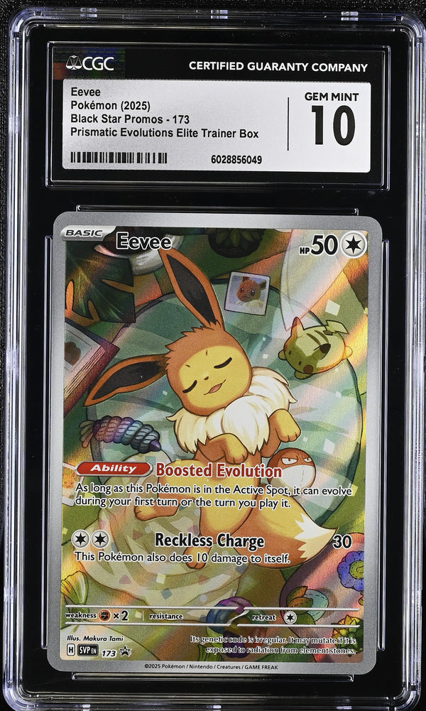 Eevee #173 2025 Black Star Promos CGC 10 g
