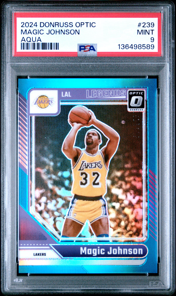Magic Johnson #239 2024 Panini Donruss Optic PSA 9