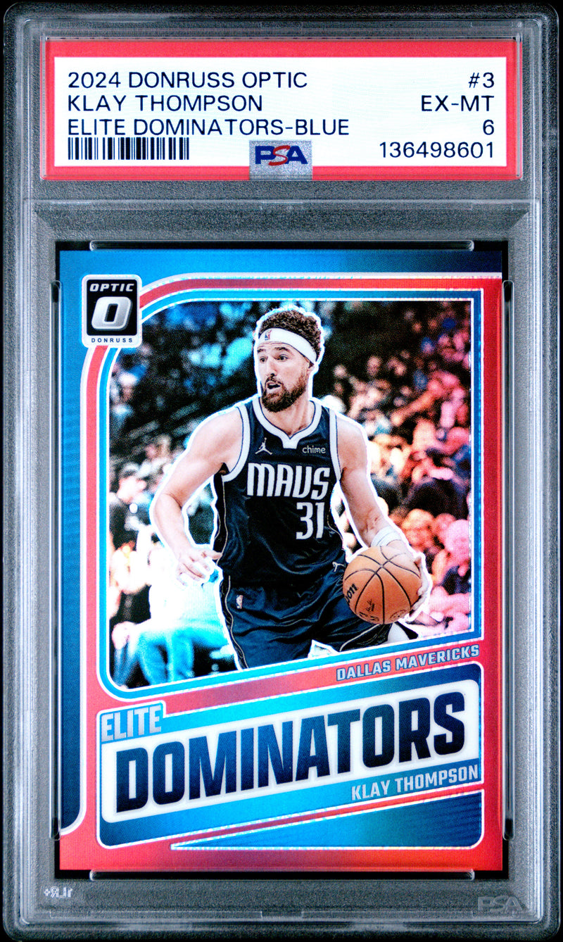 Klay Thompson #3 2024 Panini Donruss Optic Elite Dominators PSA 6
