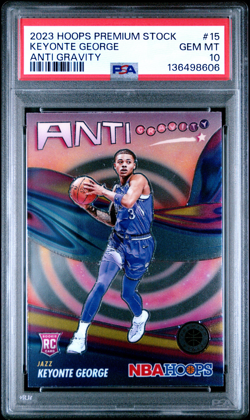 Keyonte George #15 2023 Panini Hoops Premium Stock Anti Gravity PSA 10