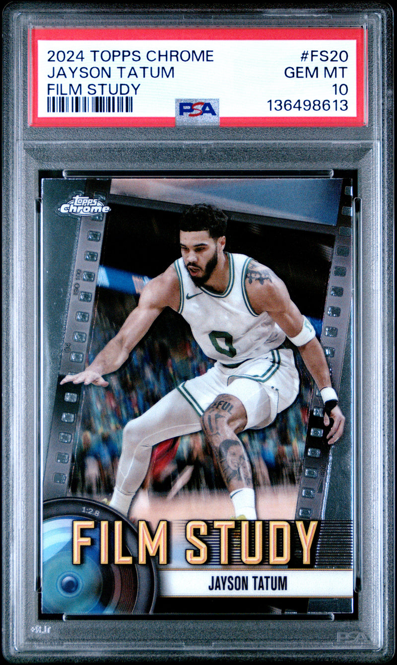 Jayson Tatum #FS20 2024 Topps Chrome Film Study PSA 10