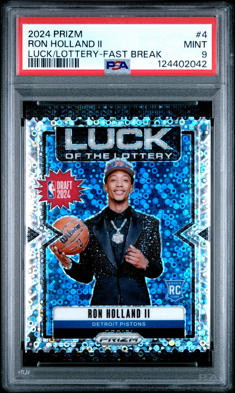 Ron Holland Ii #4 2024 Panini Prizm Luck Of The Lottery PSA 9