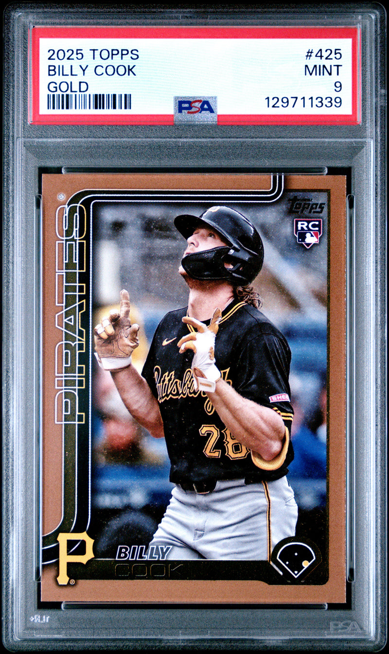 Billy Cook #425 2025 Topps PSA 9