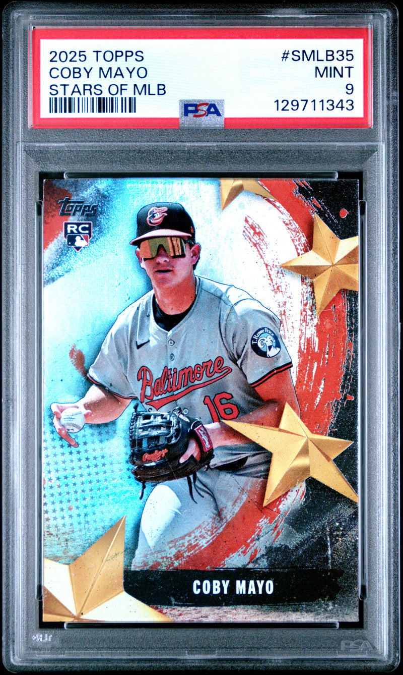 Coby Mayo #SMLB35 2025 Topps Stars Of Mlb PSA 9