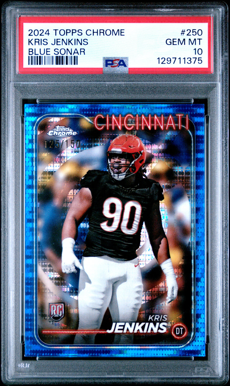 Kris Jenkins #250 2024 Topps Chrome PSA 10