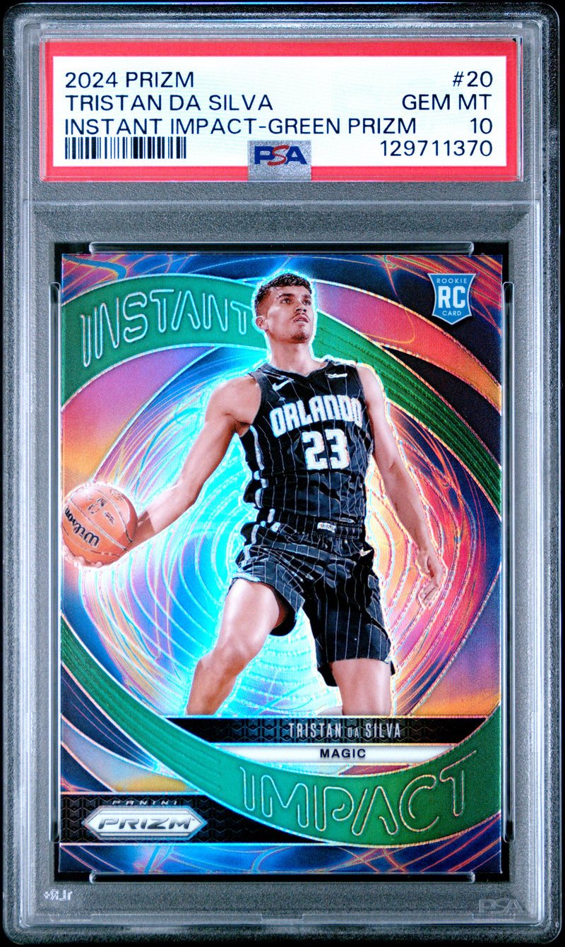 Tristan Da Silva #20 2024 Panini Prizm Instant Impact PSA 10