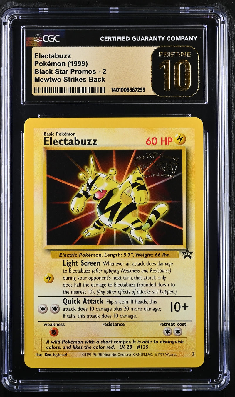 Electabuzz #2 1999 Black Star Promos CGC 10