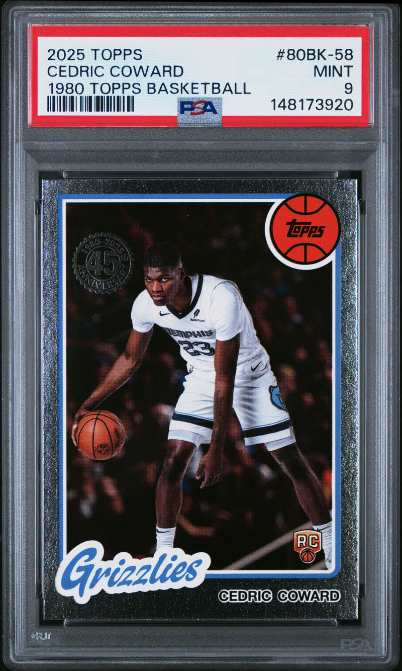 Cedric Coward #80BK-58 2025 Topps 1980-81 Topps Basketball PSA 9