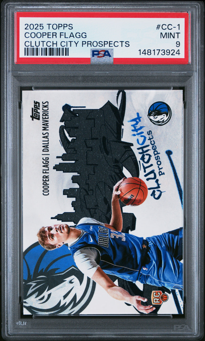 Cooper Flagg #CC-1 2025 Topps Clutch City Prospects PSA 9