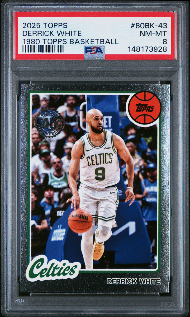 Derrick White #80BK-43 2025 Topps 1980-81 Topps Basketball PSA 8