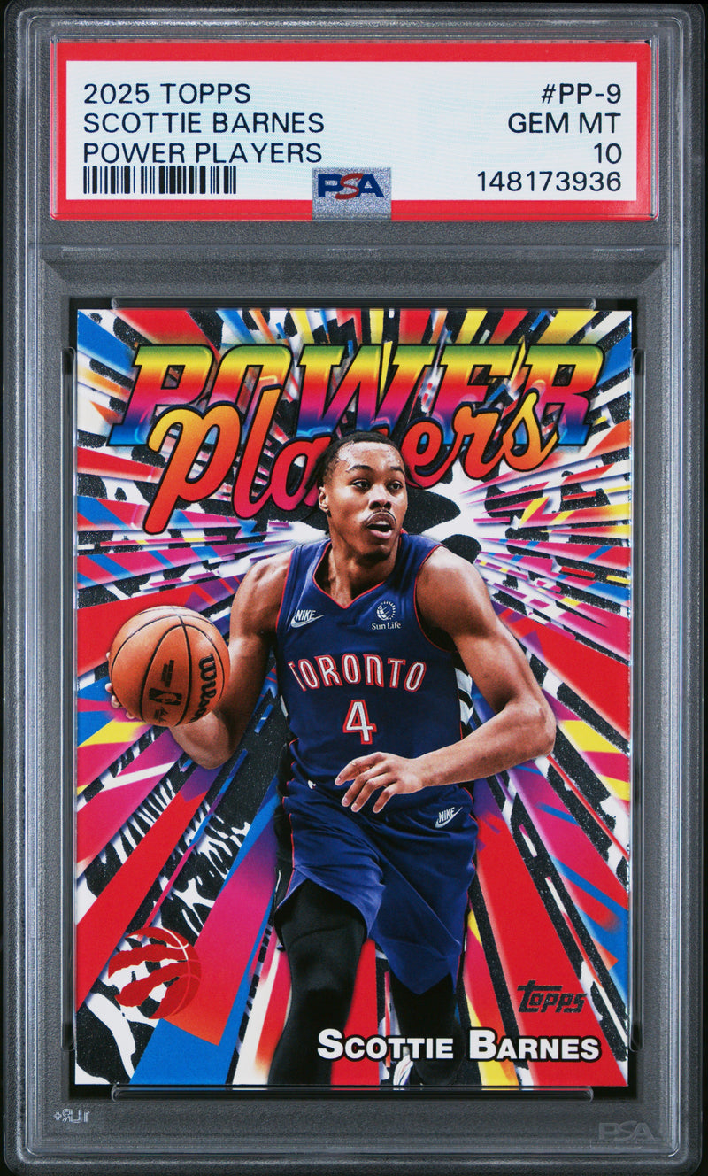 Scottie Barnes #PP-9 2025 Topps Power Players PSA 10