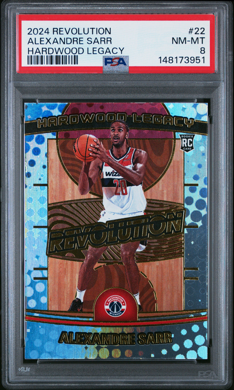 Alexandre Sarr #22 2024 Panini Revolution Hardwood Legacy PSA 8