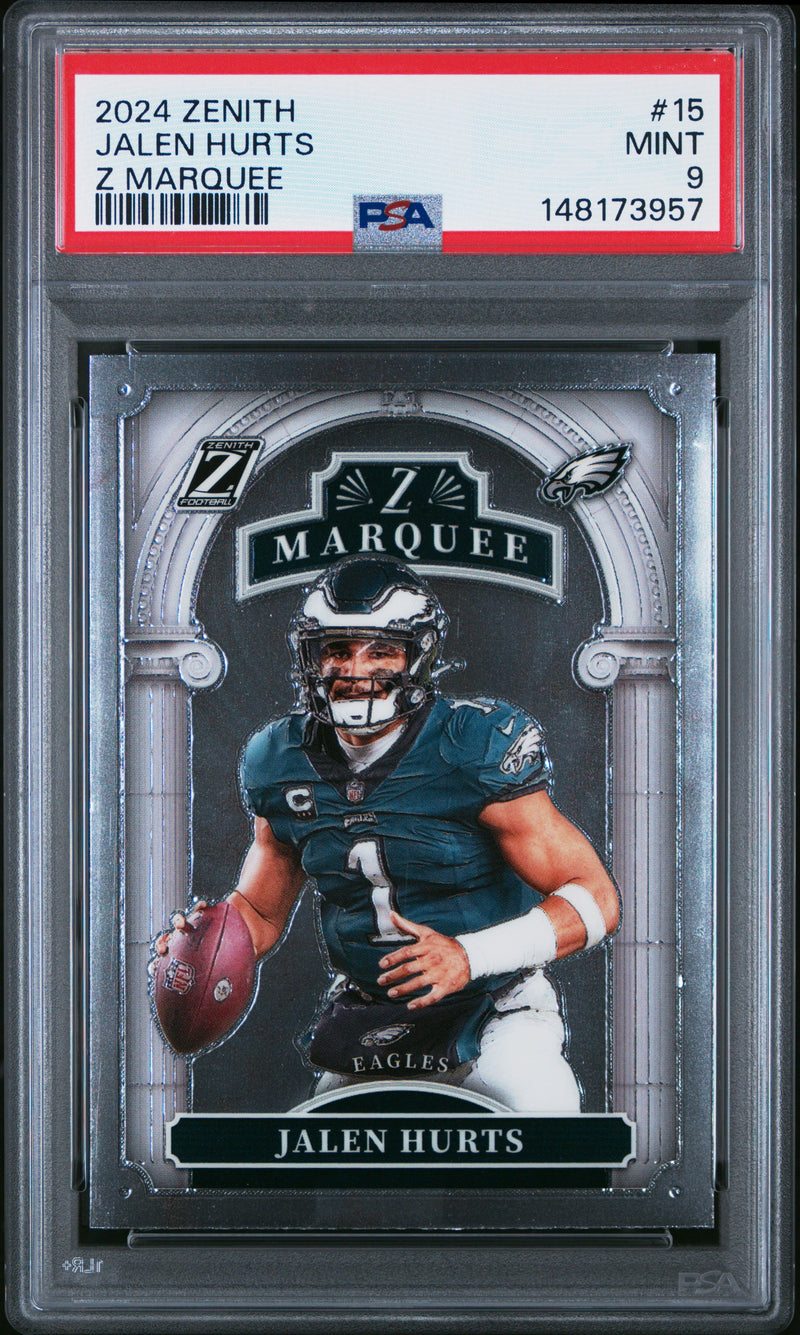 Jalen Hurts #15 2024 Panini Zenith Z Marquee PSA 9