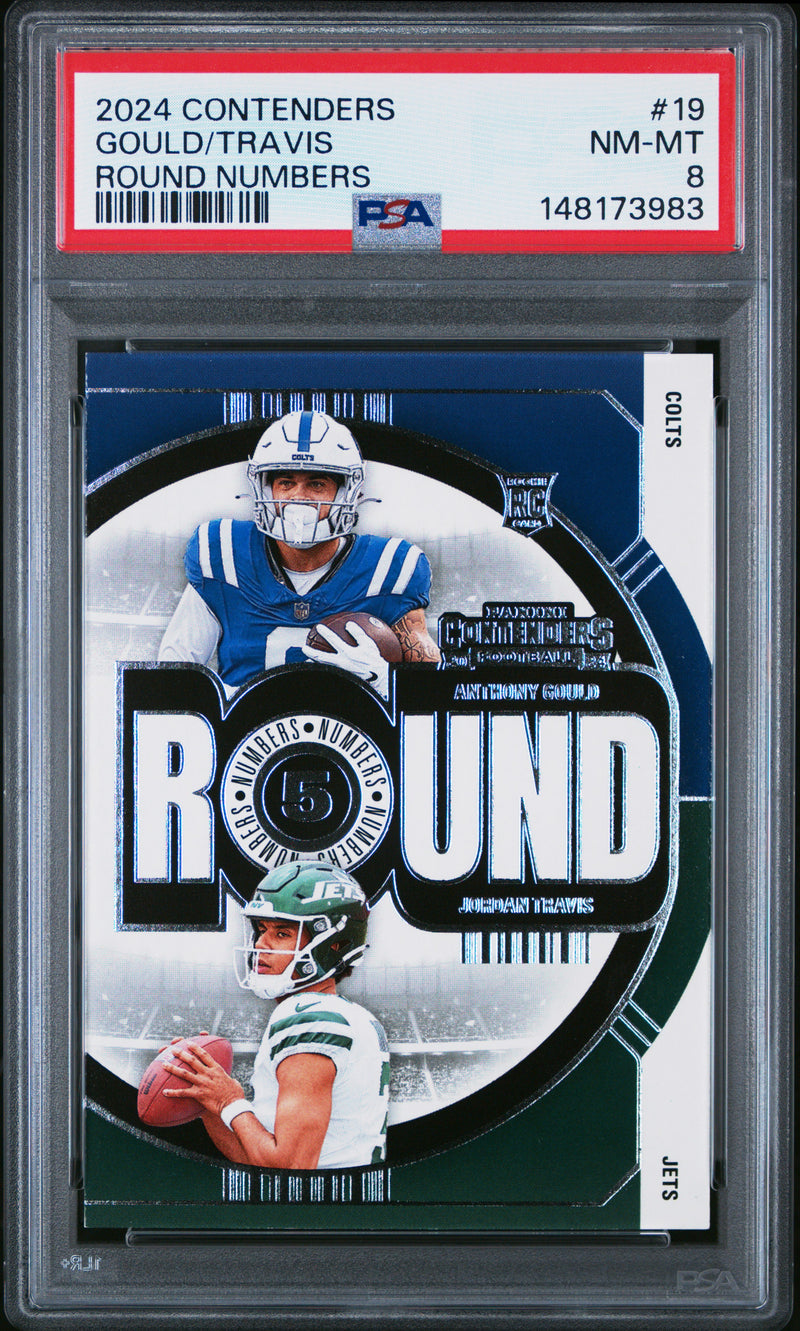 Gould/Travis #19 2024 Panini Contenders Round Numbers PSA 8