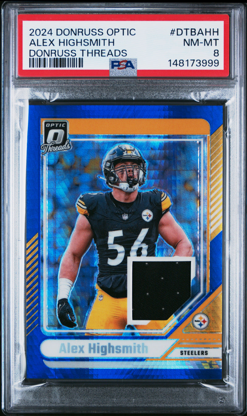 Alex Highsmith #DTBAHH 2024 Panini Donruss Optic Donruss Threads PSA 8