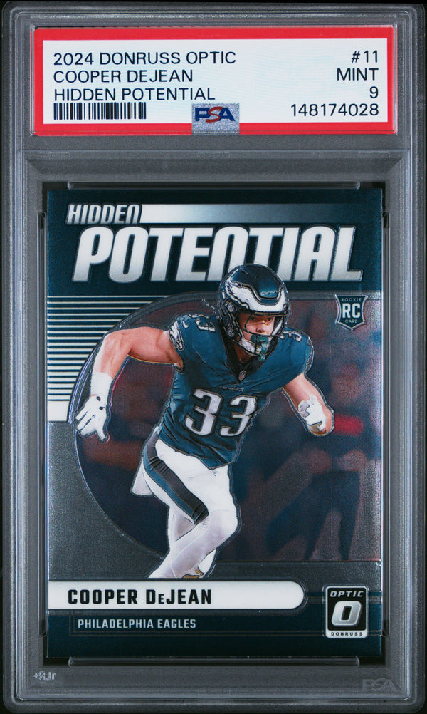 Cooper Dejean #11 2024 Panini Donruss Optic Hidden Potential PSA 9