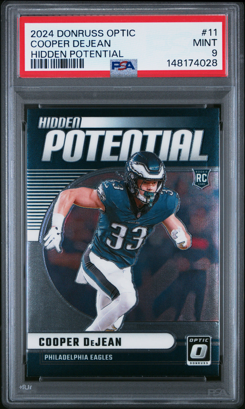 Cooper Dejean #11 2024 Panini Donruss Optic Hidden Potential PSA 9