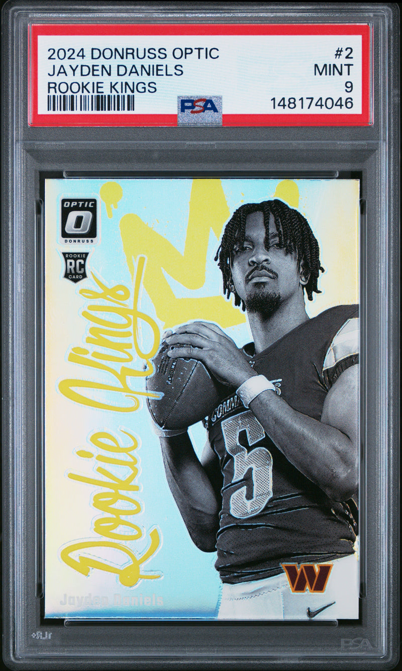 Jayden Daniels #2 2024 Panini Donruss Optic Rookie Kings PSA 9