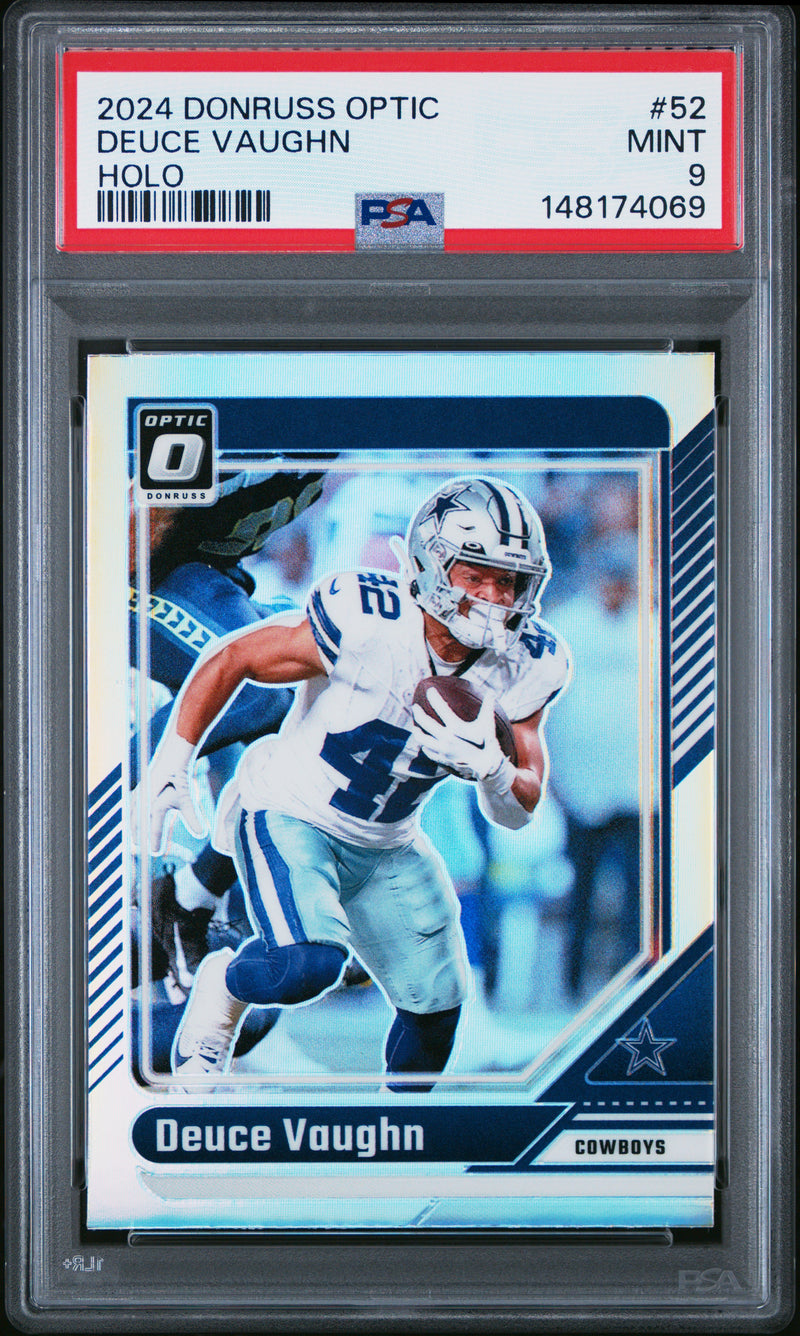 Deuce Vaughn #52 2024 Panini Donruss Optic PSA 9 Holo