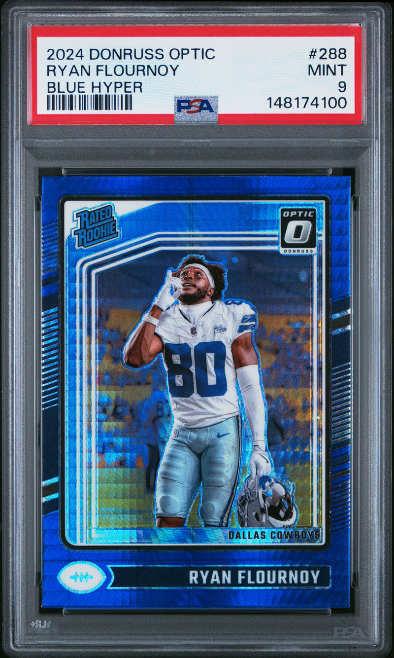 Ryan Flournoy #288 2024 Panini Donruss Optic PSA 9 Blue Hyper