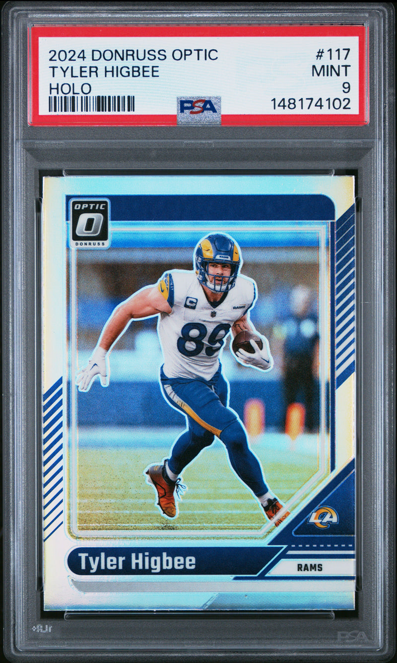 Tyler Higbee #117 2024 Panini Donruss Optic PSA 9 Holo