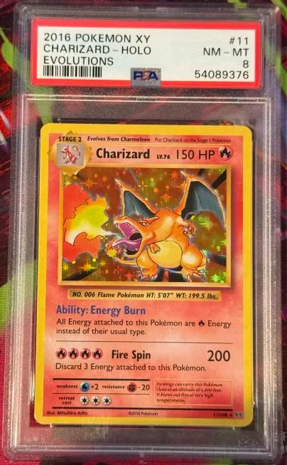 Charizard-Holo #11 2016 Pokemon Xy Evolutions PSA 8 Evolutions
