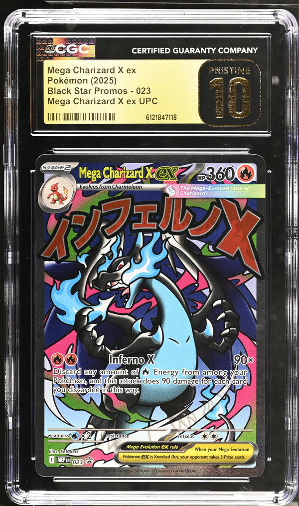 Mega Charizard X ex #023 2025 Black Star Promos CGC 10