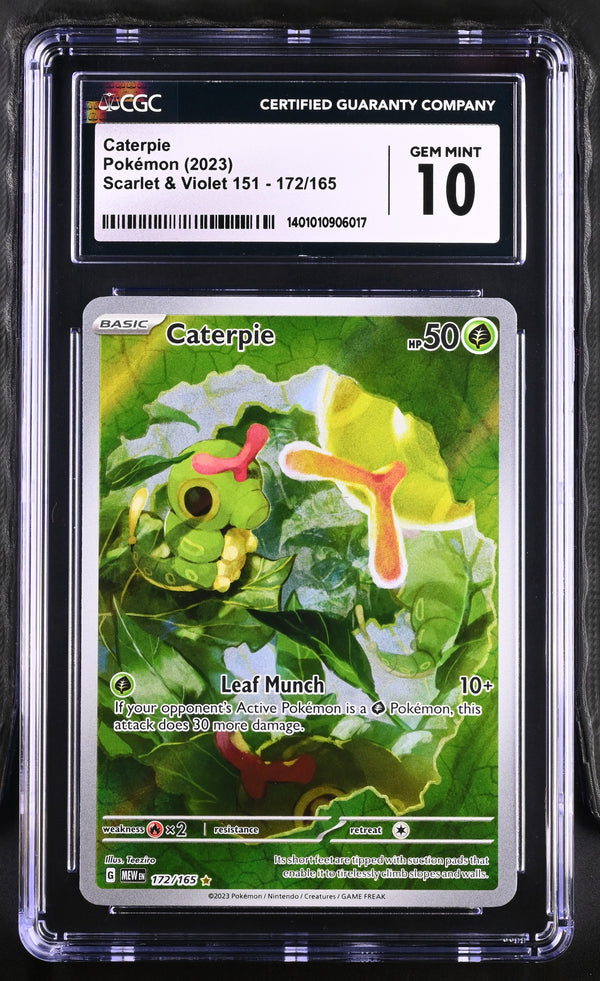 Caterpie #172/165 2023 Scarlet & Violet 151 CGC 10