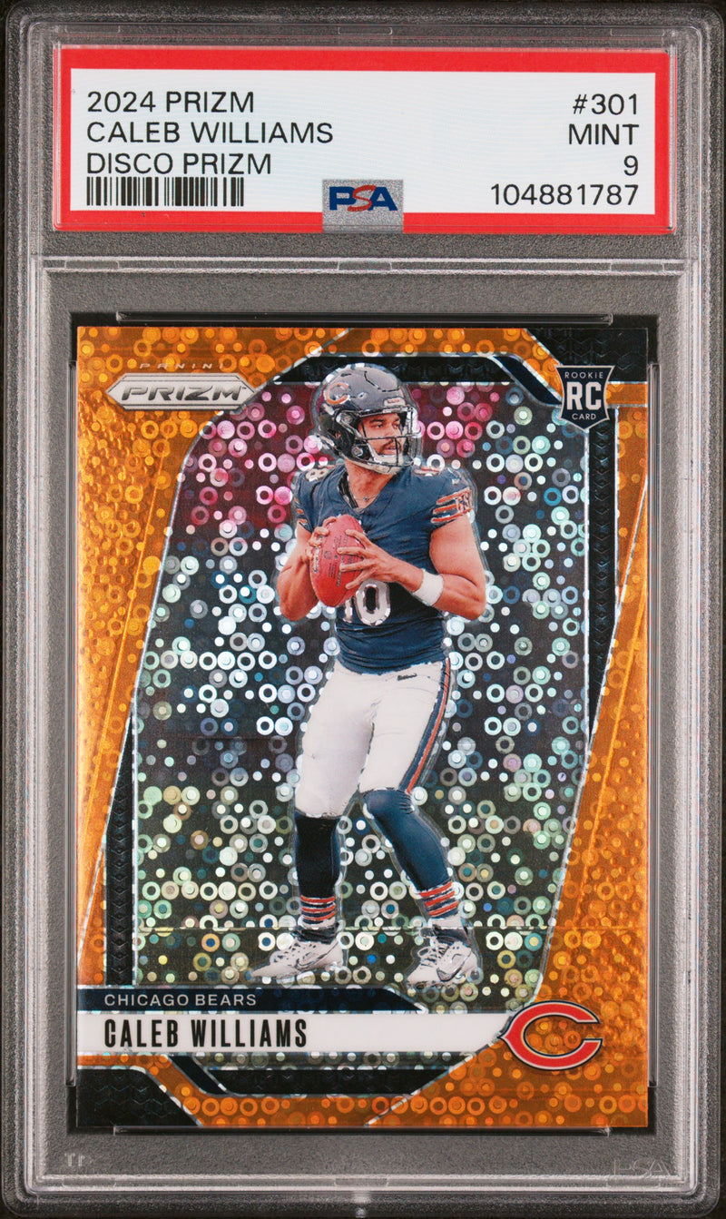 Caleb Williams #301 2024 Panini Prizm PSA 9 Disco Prizm