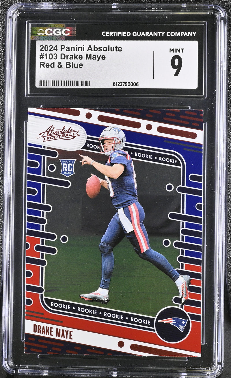Drake Maye #103 2024 Absolute CGC 9