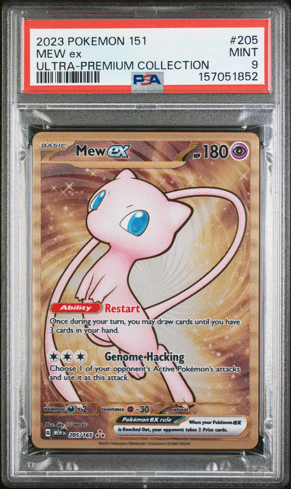 Mew Ex #205 2023 Pokemon 151 Ultra-Premium Collection PSA 9 Metal