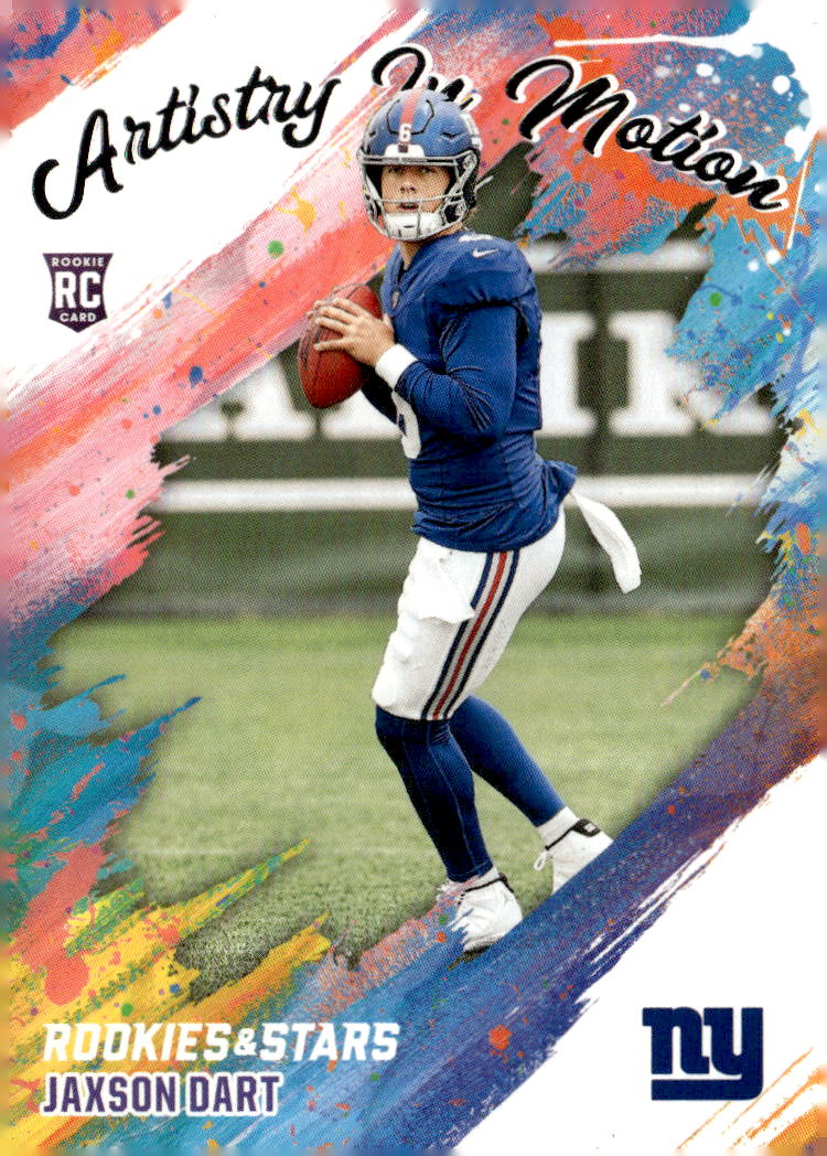 Jaxson Dart #16 2025 Panini Rookies & Stars Artistry in Motion
