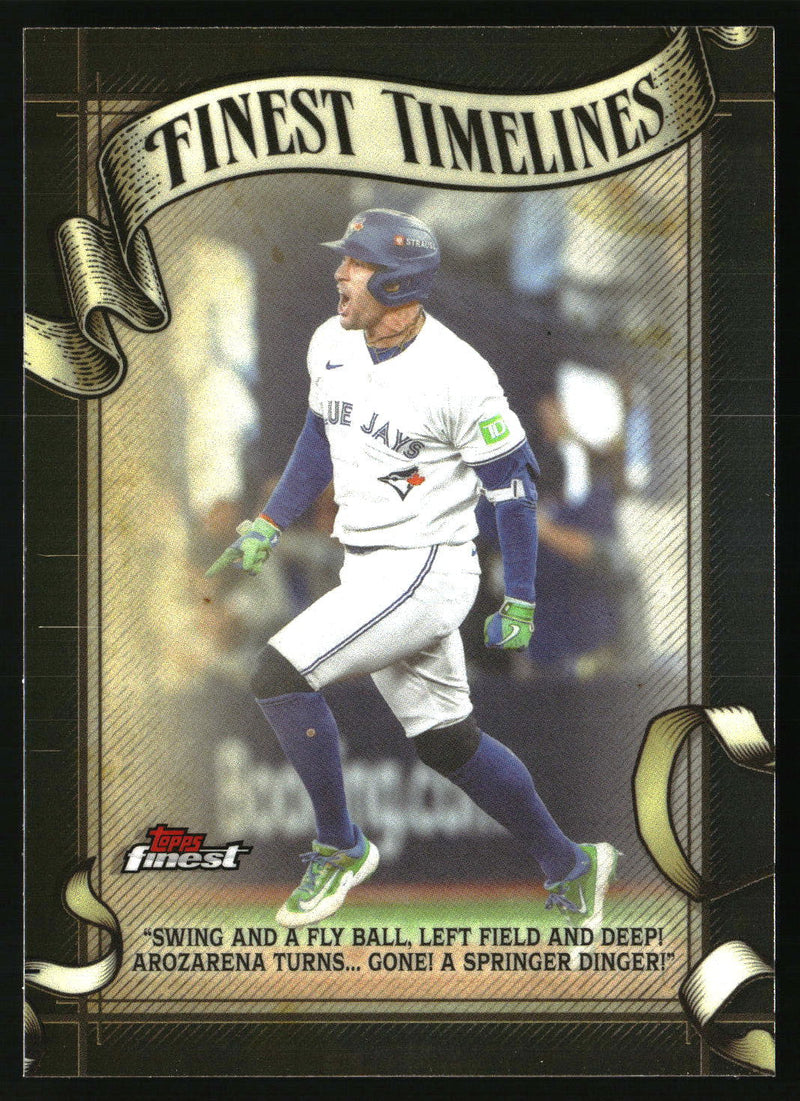 George Springer #FT-27 2026 Finest Finest Timelines