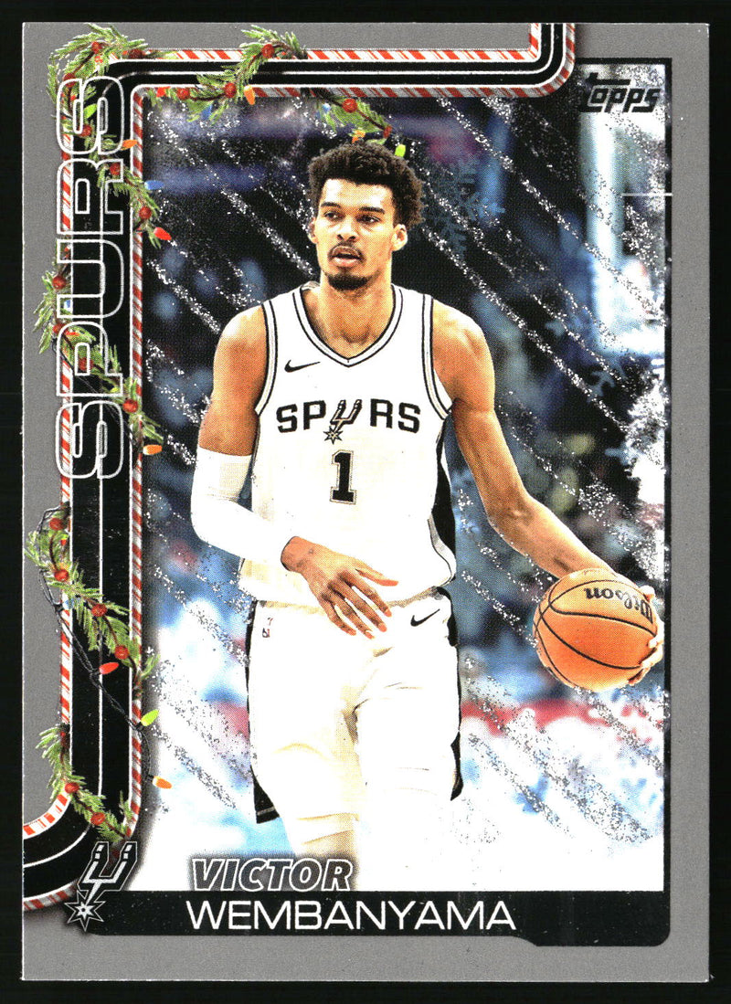 Victor Wembanyama #H156 2025-26 Topps Holiday Glitter Holiday