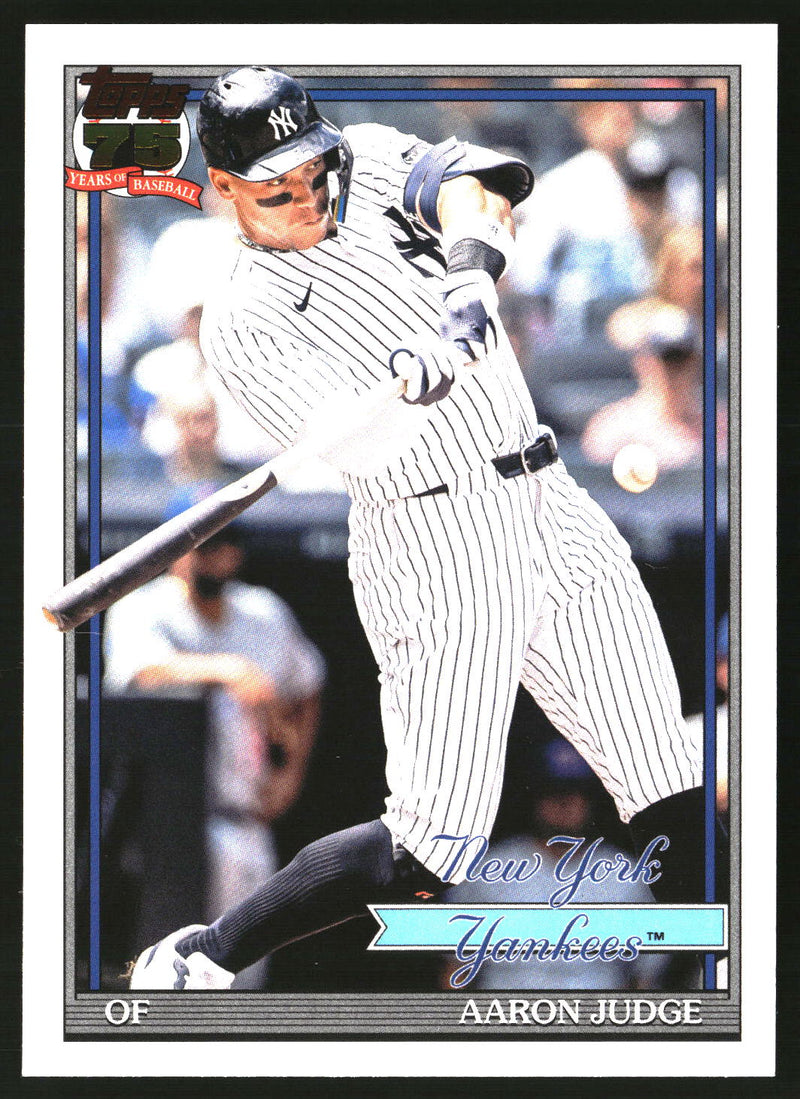 Aaron Judge #T91-34 2026 Topps 1991 Topps Baseball 35th Anniversary (Series One)