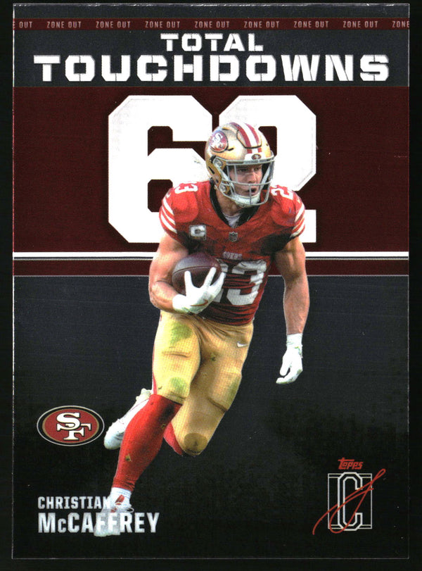 Christian McCaffrey #ZO-7 2025 Topps Signature Class Zone Out