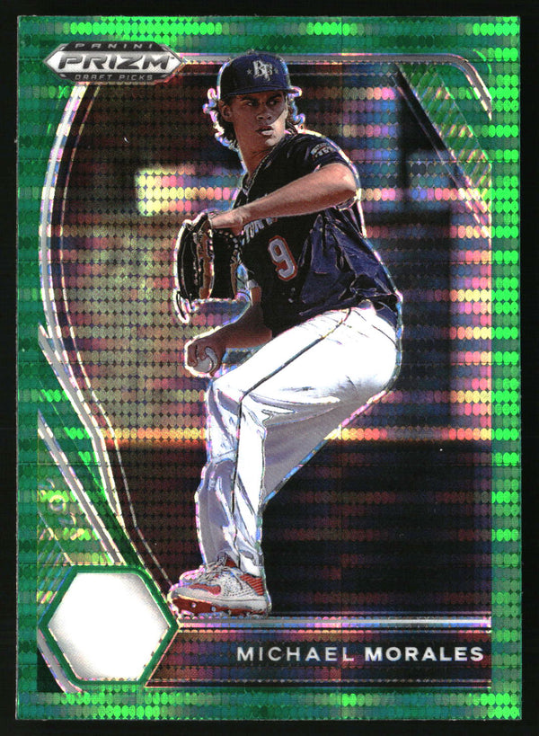 Michael Morales #PDP83 2021 Panini Prizm Draft Picks Green Pulsar Prizm