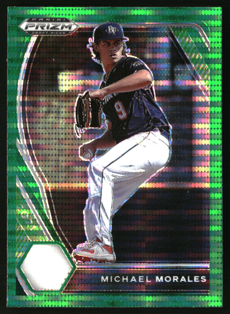 Michael Morales #PDP83 2021 Panini Prizm Draft Picks Green Pulsar Prizm