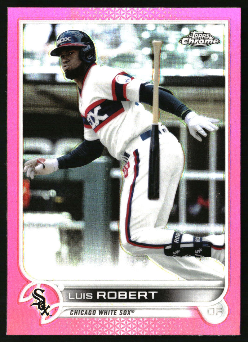 Luis Robert #137 2022 Topps Chrome Pink Refractor