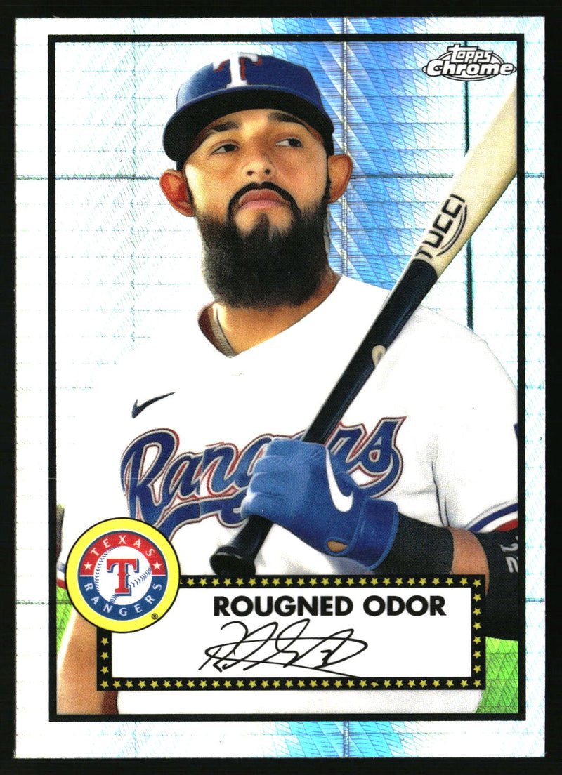 Rougned Odor #336 2021 Topps Chrome Platinum Anniversary Prism Refractor