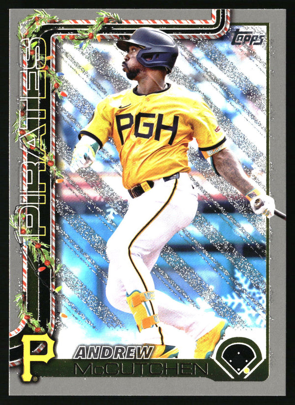Andrew McCutchen #H79 2025 Topps Holiday Silver Glitter Holiday