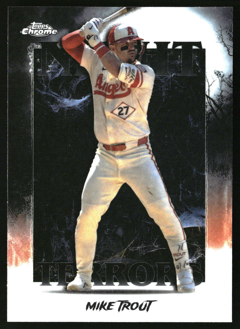Mike Trout #NT-10 2025 Topps Chrome Update Night Terrors