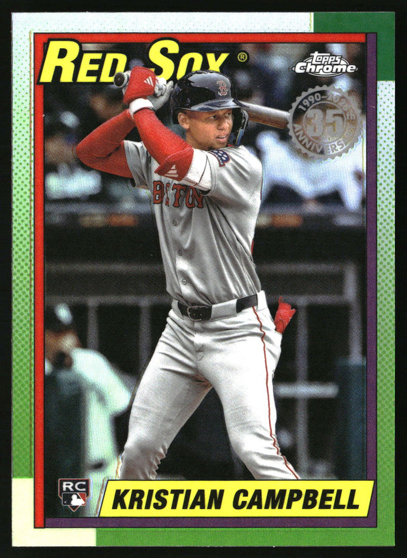 Kristian Campbell #90CU-19 2025 Topps Chrome Update 1990 Topps Chrome