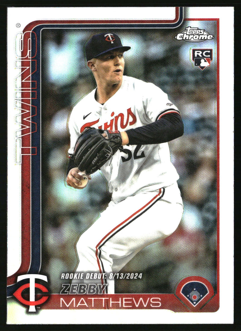 Zebby Matthews #USC171 2025 Topps Chrome Update Refractors