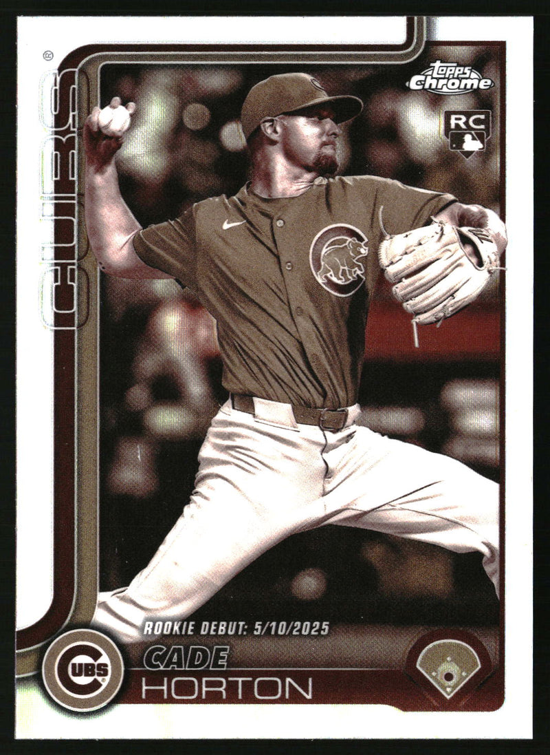 Cade Horton #USC102 2025 Topps Chrome Update Sepia Refractors